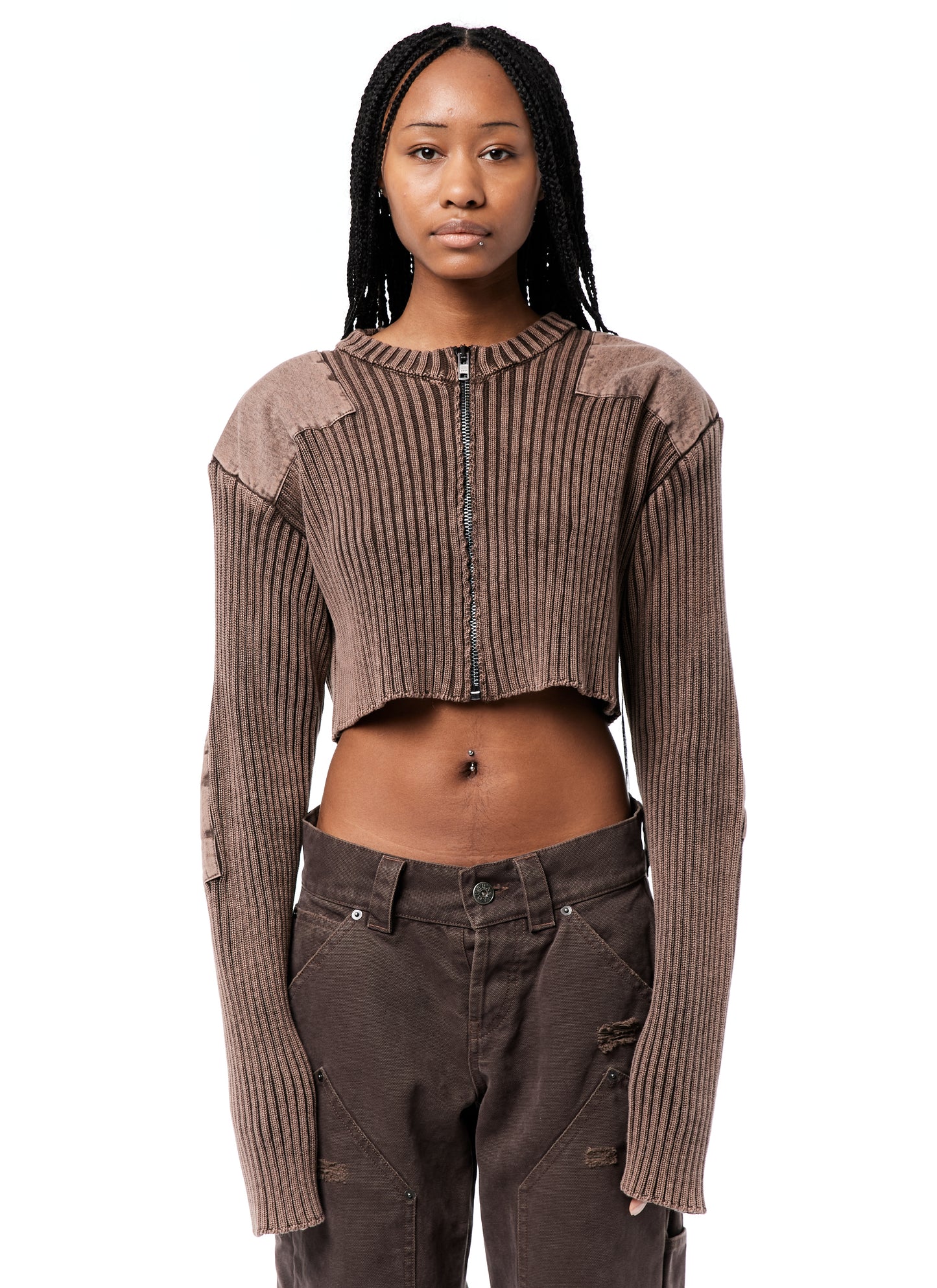 ZIPPER CARDIGAN