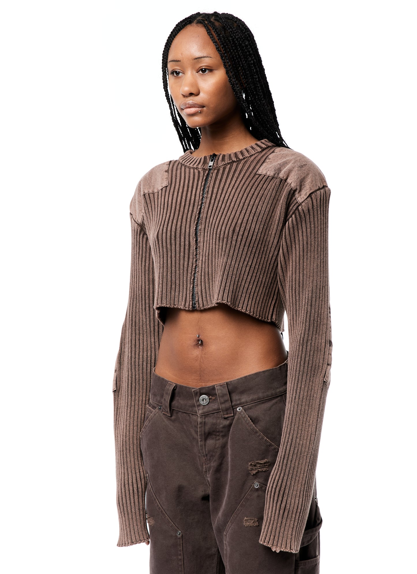 ZIPPER CARDIGAN
