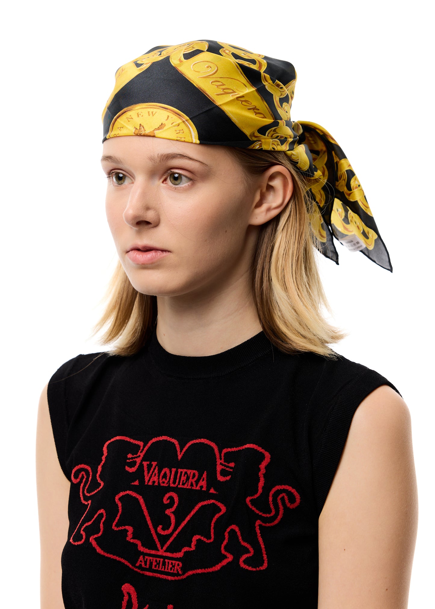 CHAIN PRINT SILK SCARF