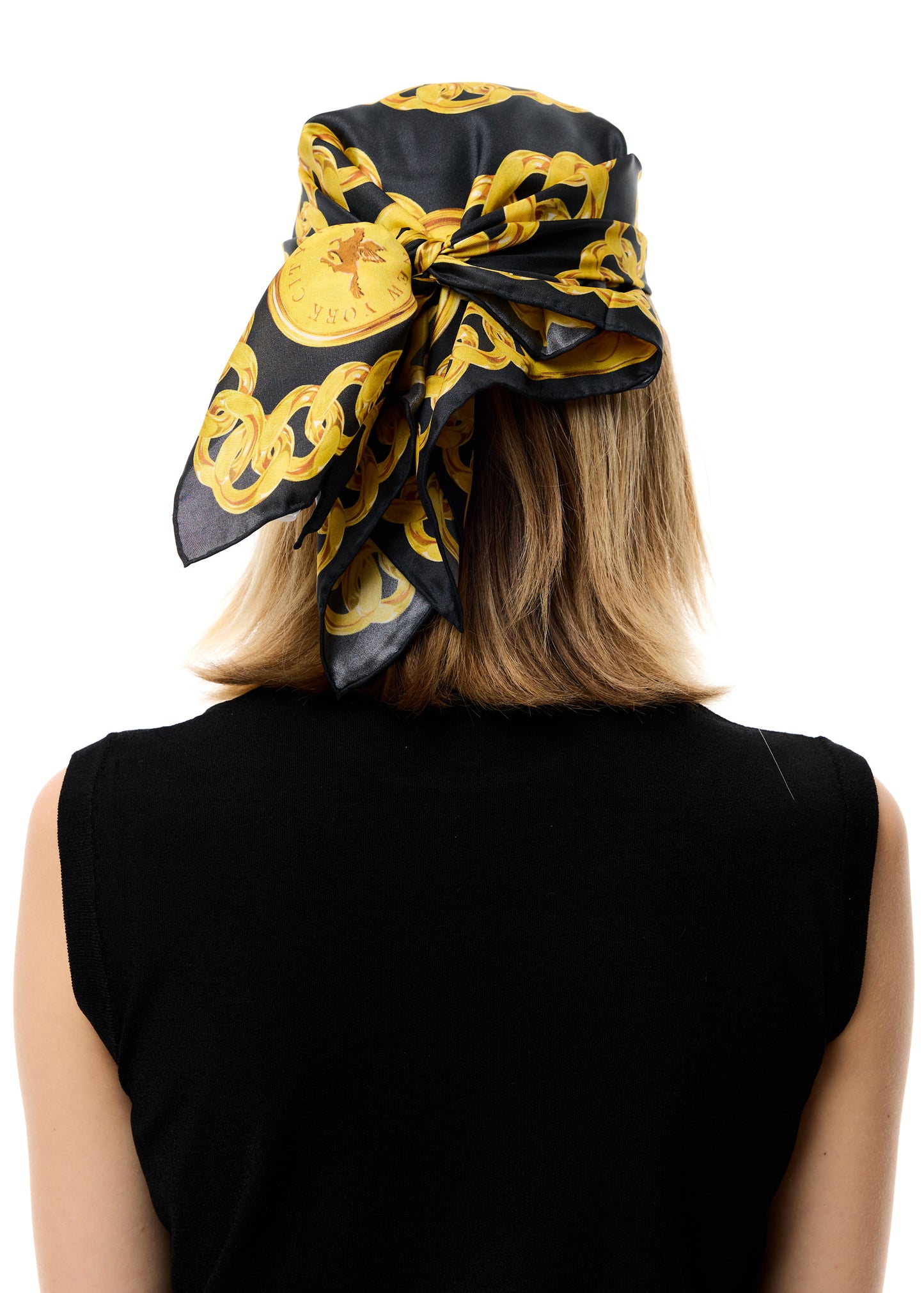 CHAIN PRINT SILK SCARF