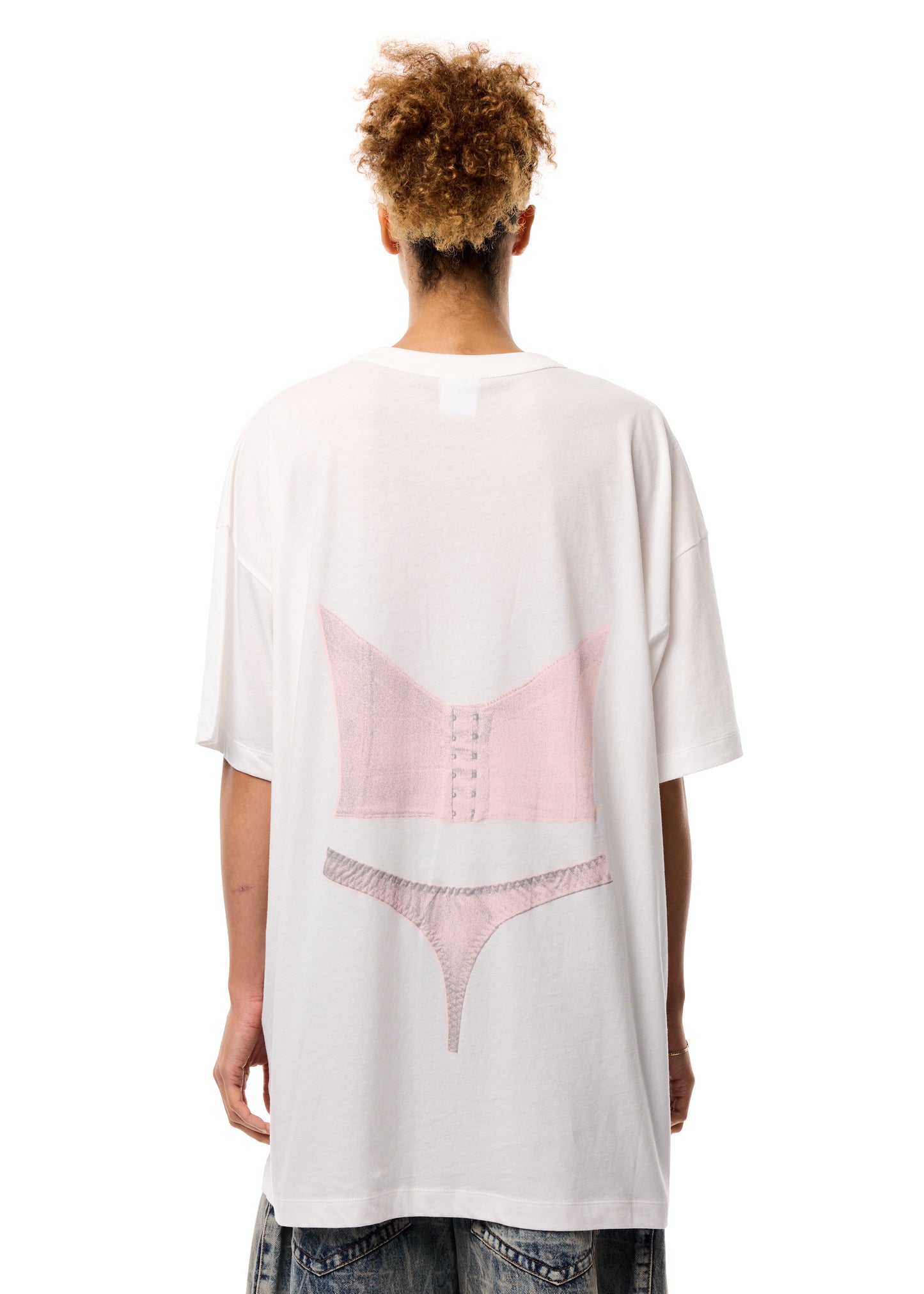 PINK TROMPE L'OEIL TALL TEE