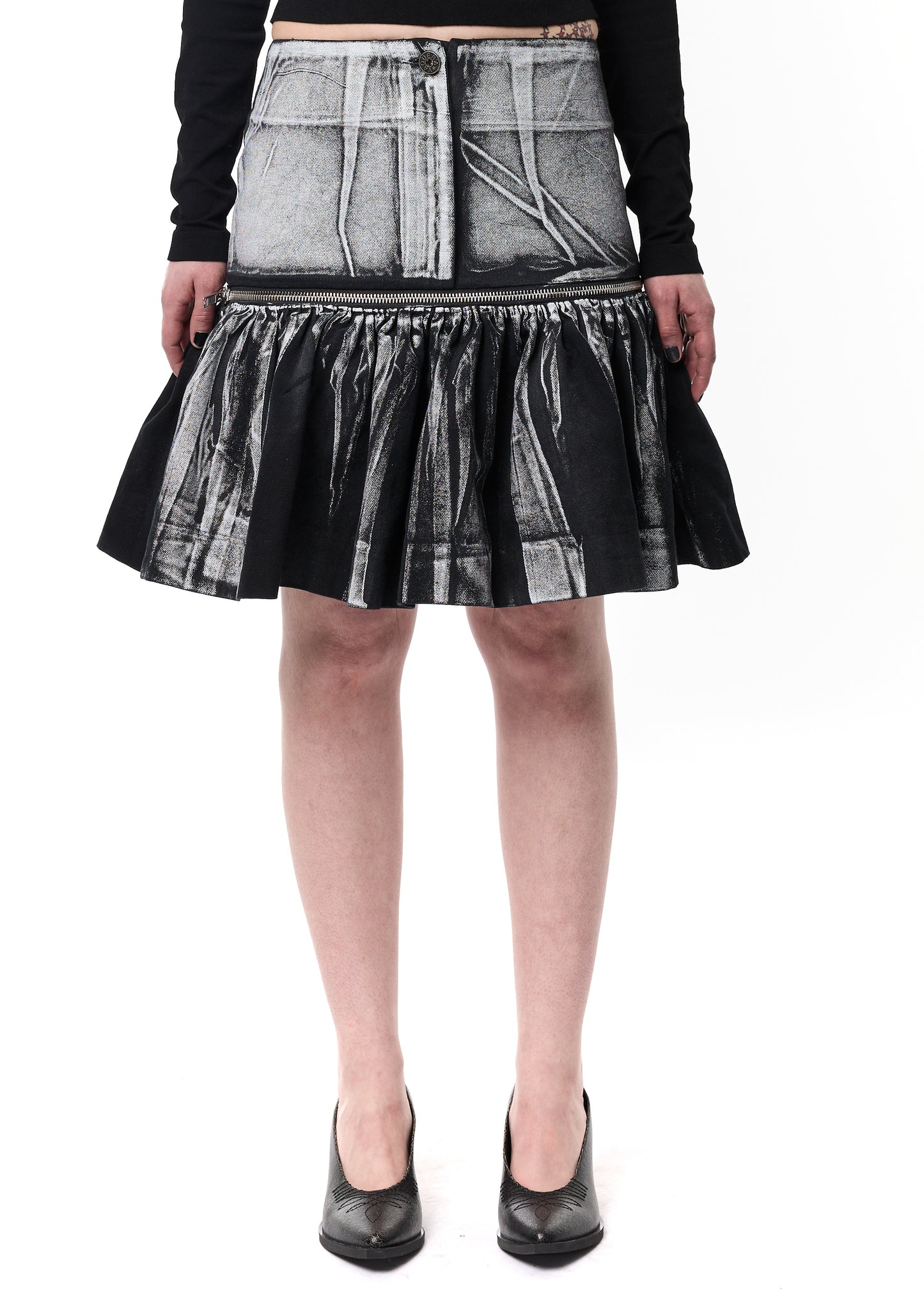 PAINTED WORKWEAR SKIRT