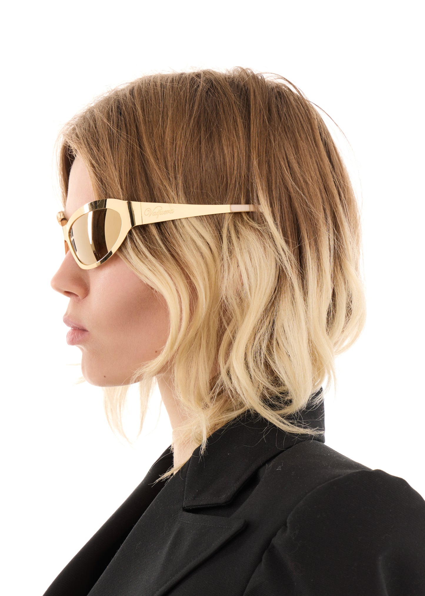 GOLD CAT EYE SUNGLASSES
