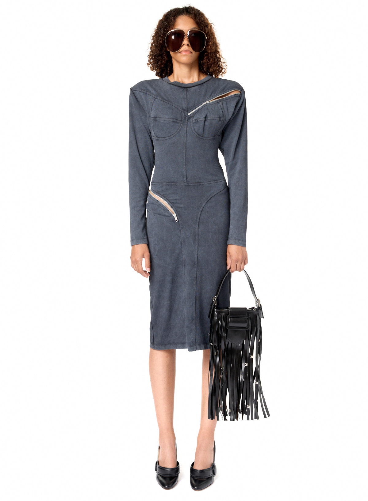 zipper dress