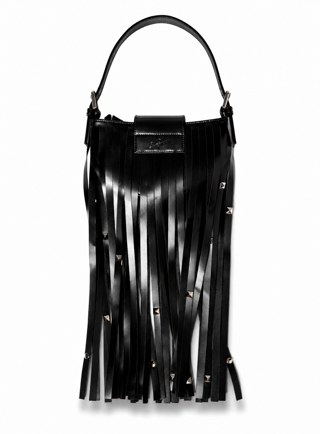 BLACK MINI FRINGE PURSE