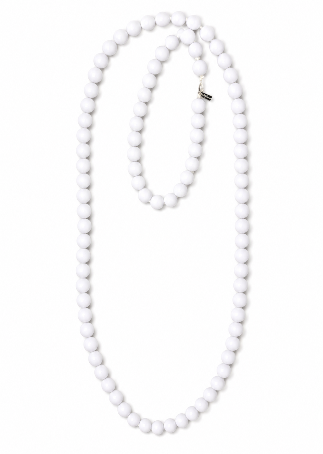 XL white BALL necklace
