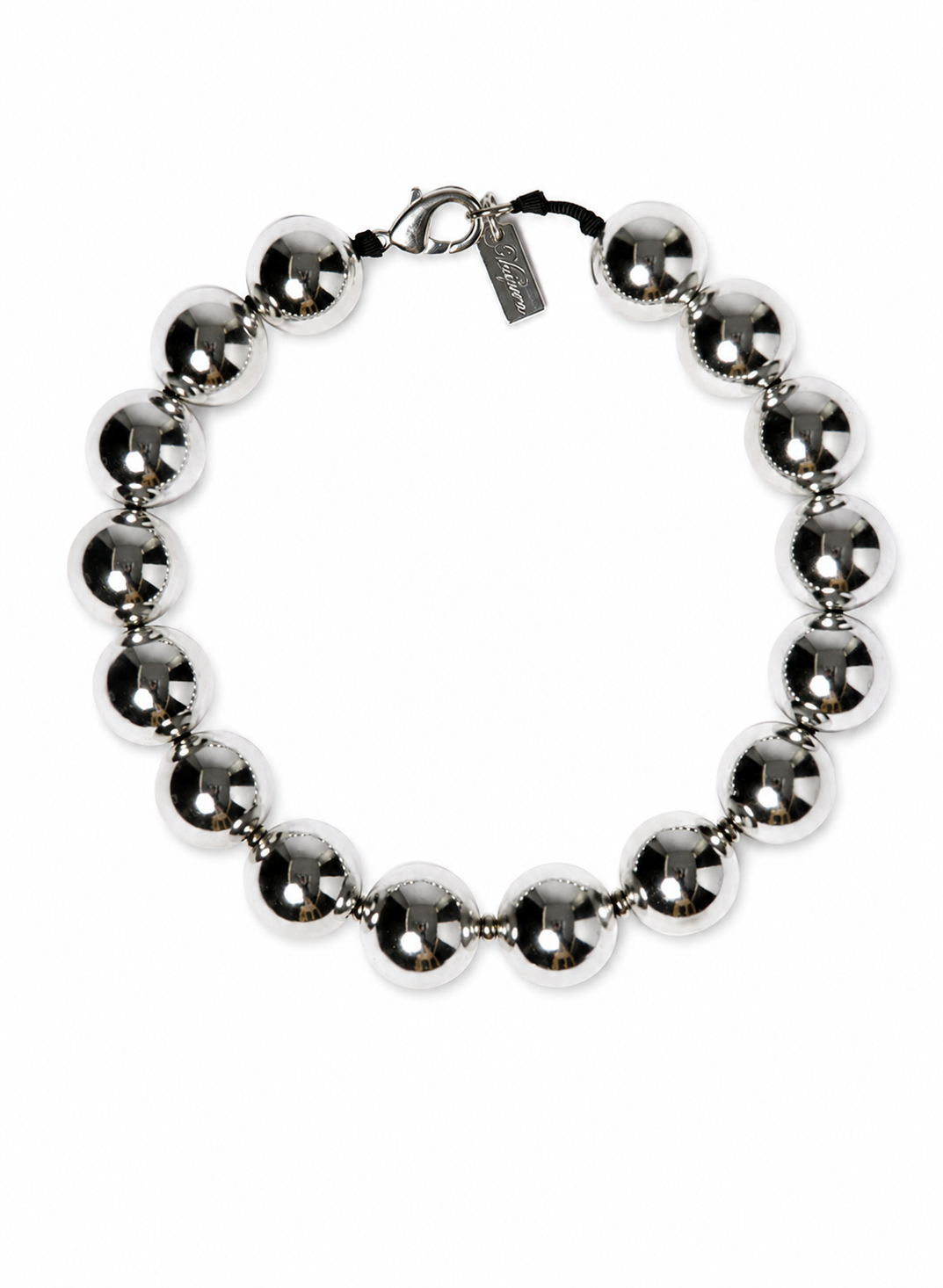 silver BALL necklace