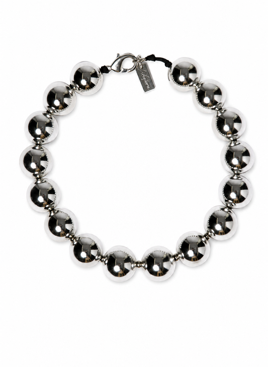 silver BALL necklace