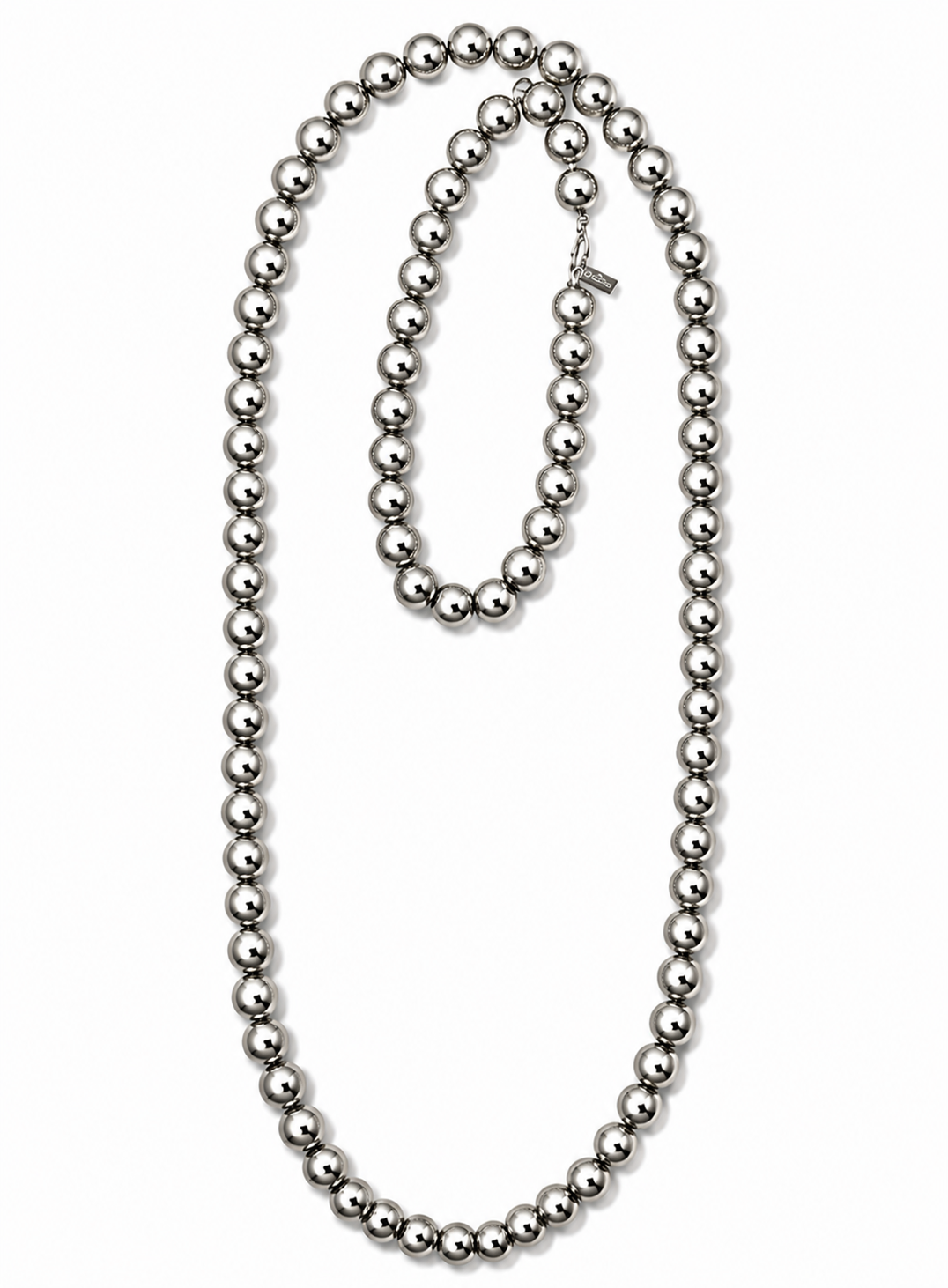 XL silver BALL necklace