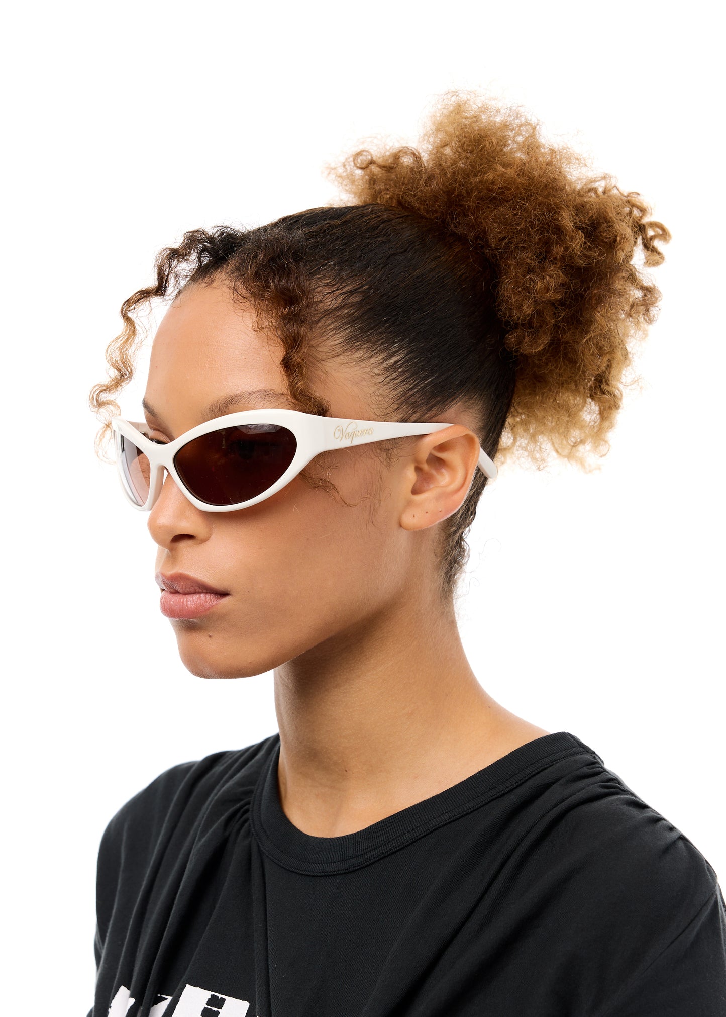 WHITE CAT EYE SUNGLASSES
