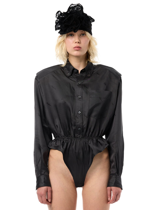 Leotard Button Down