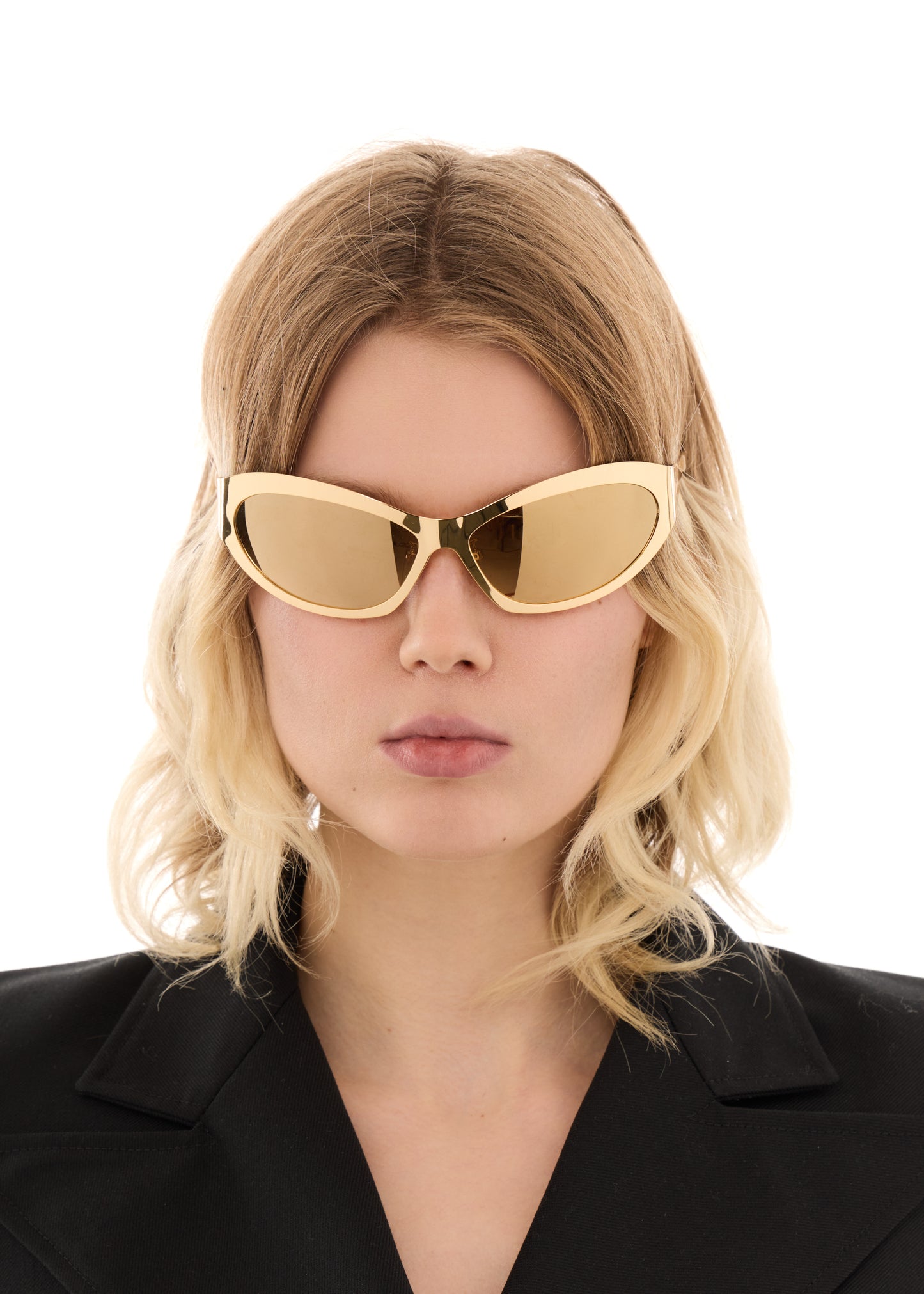 GOLD CAT EYE SUNGLASSES