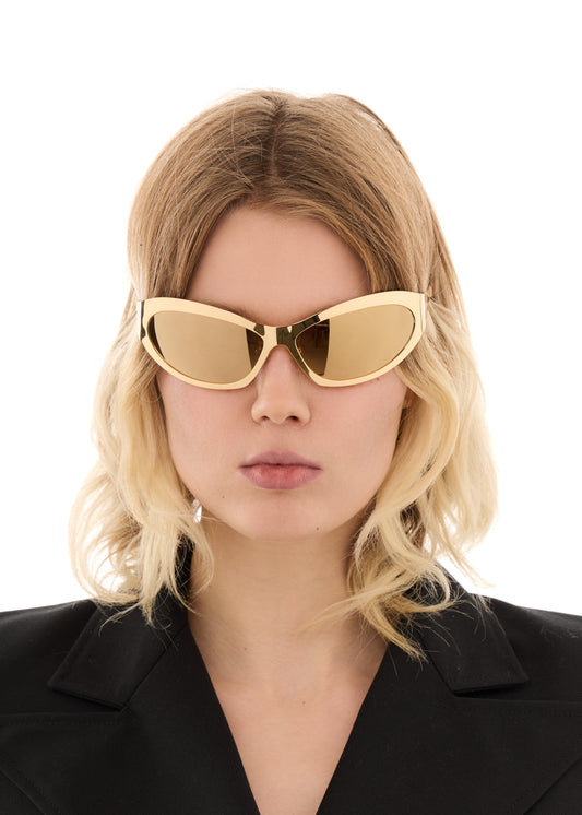 GOLD CAT EYE SUNGLASSES