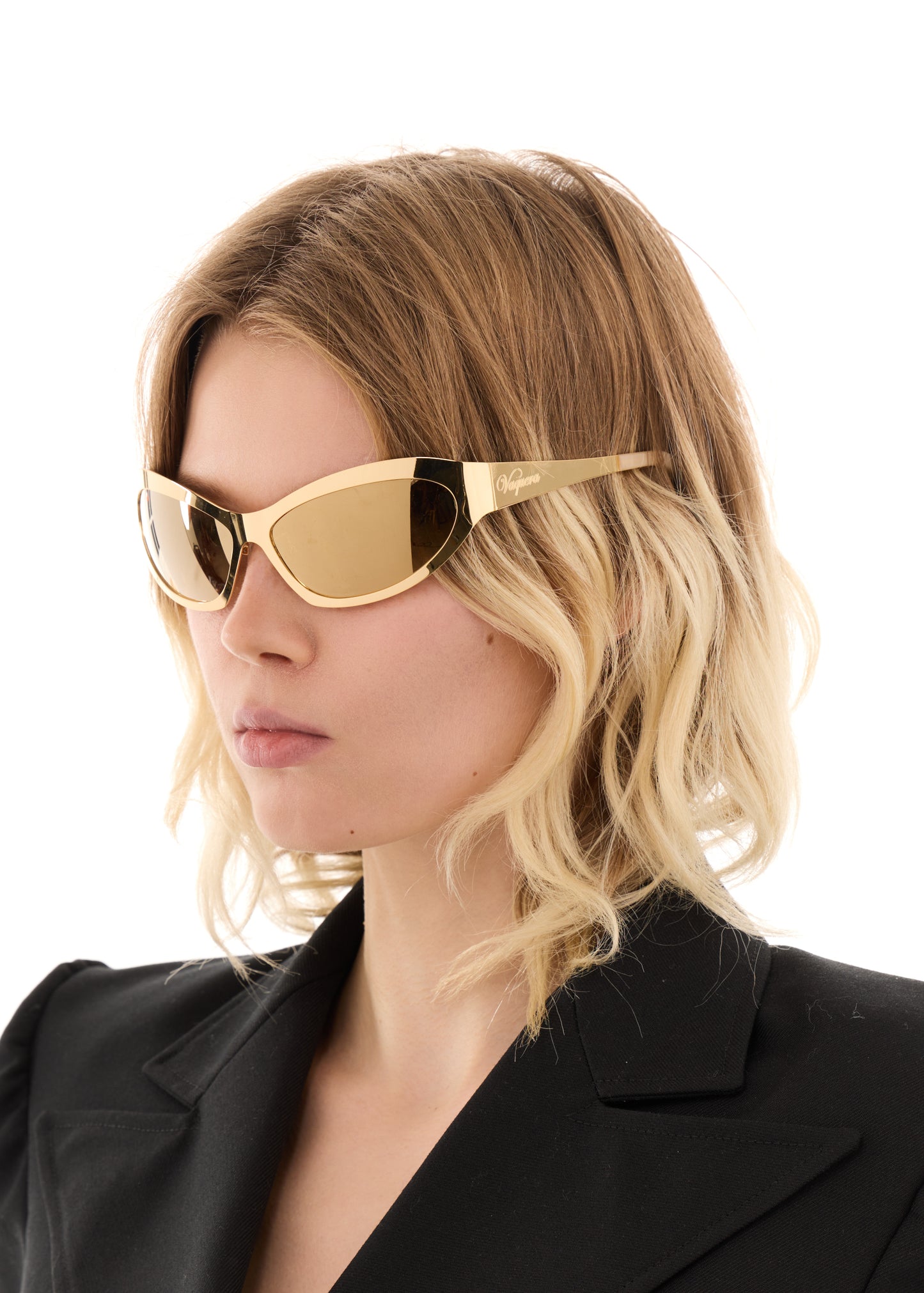 GOLD CAT EYE SUNGLASSES