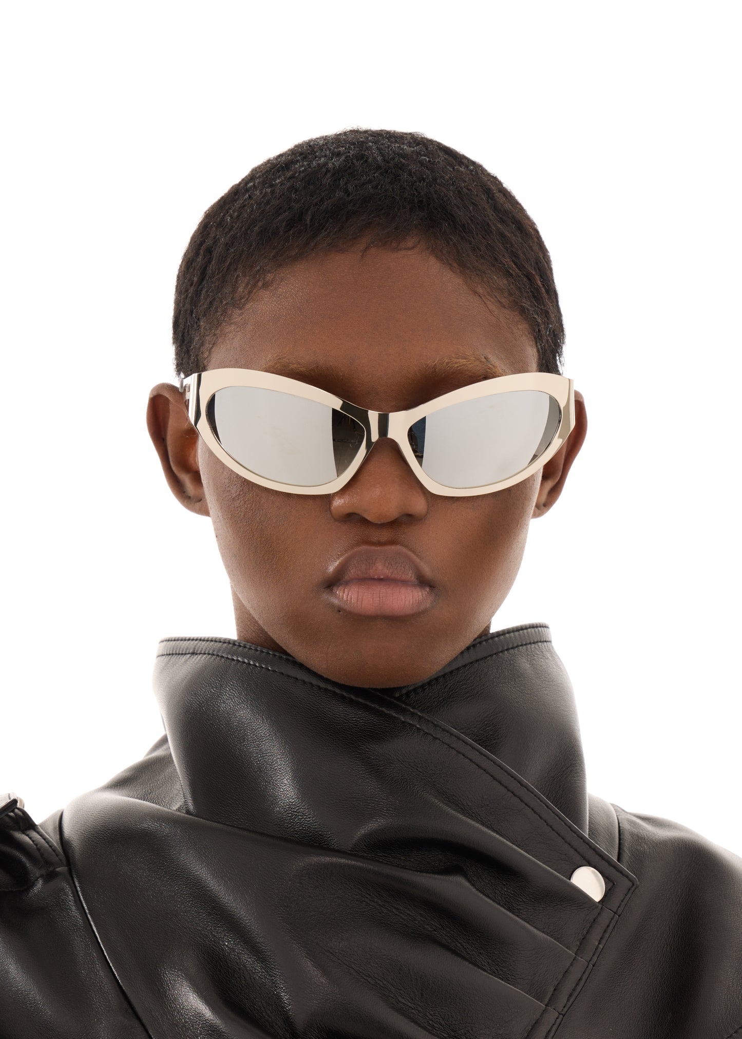 SILVER CAT EYE SUNGLASSES
