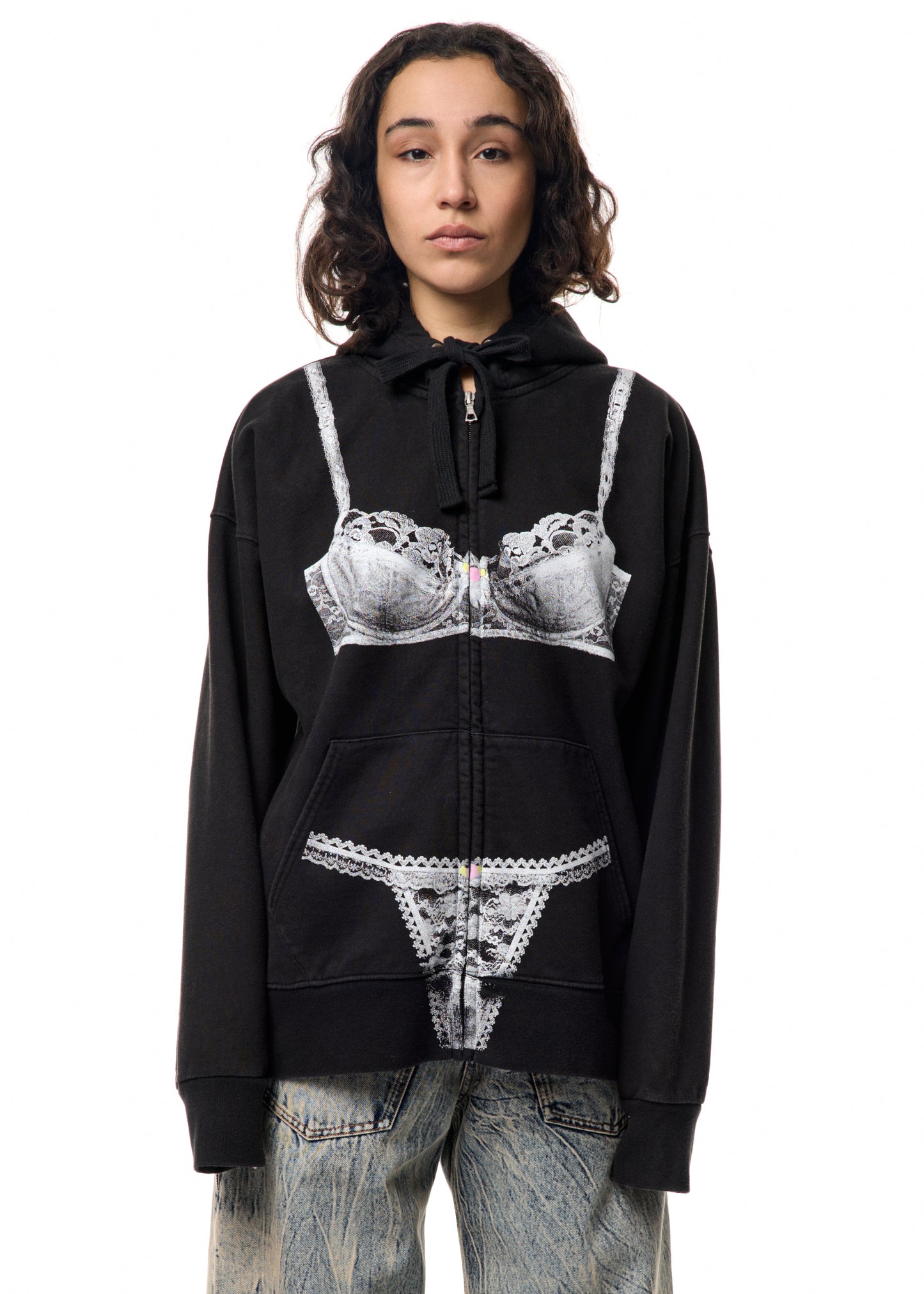 TROMPE L'OEIL ZIP HOODIE
