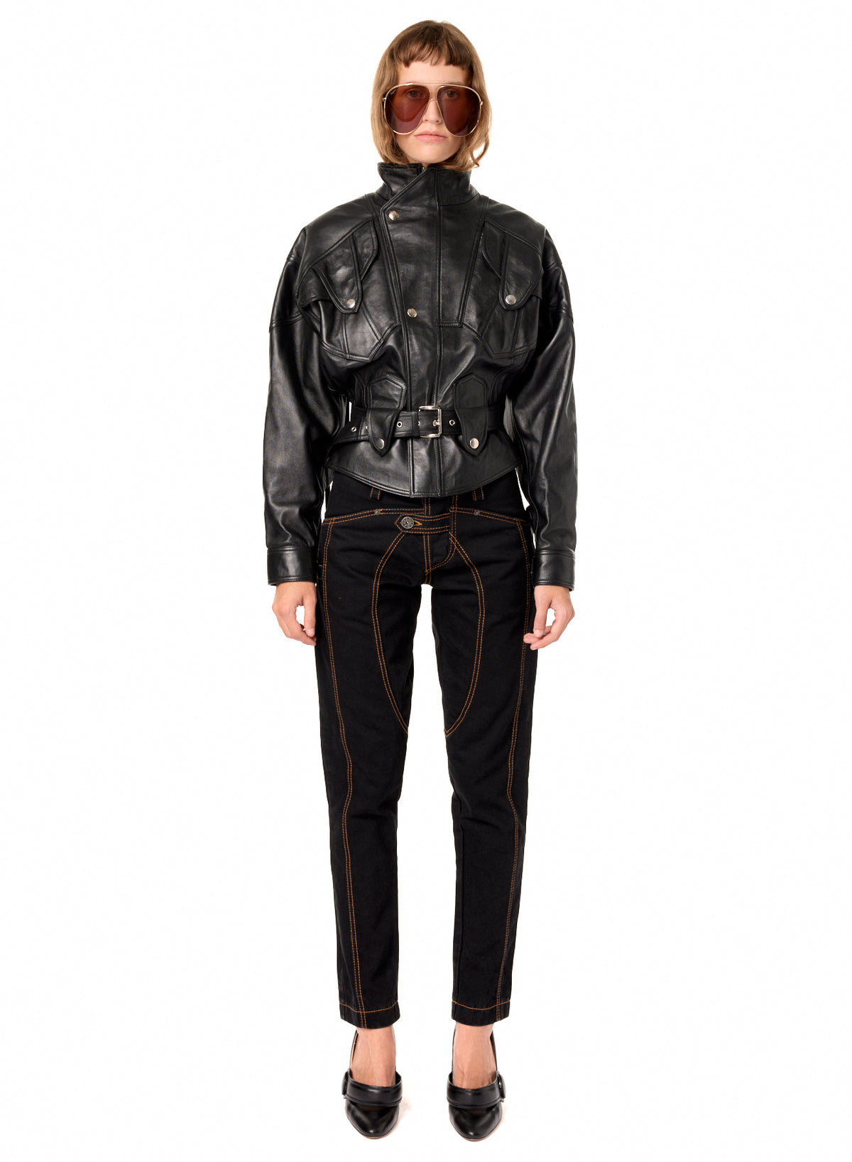 LEATHER FRINGE JACKET