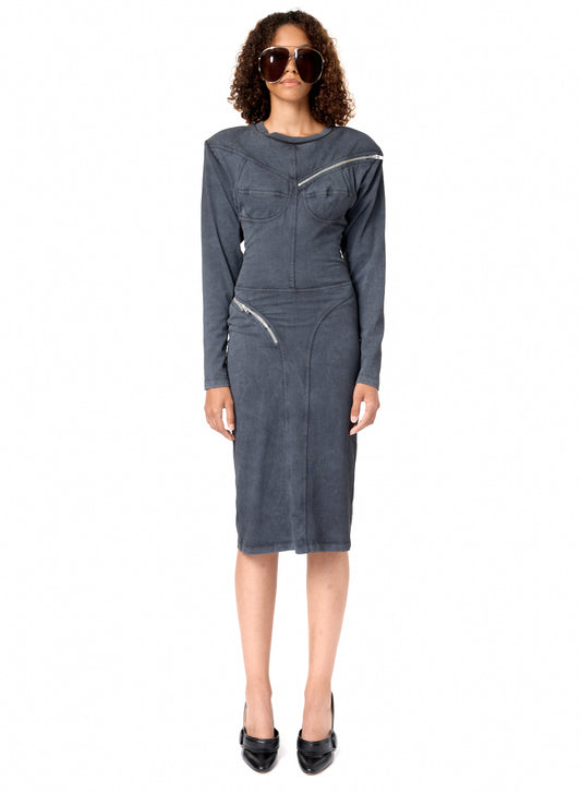 zipper dress
