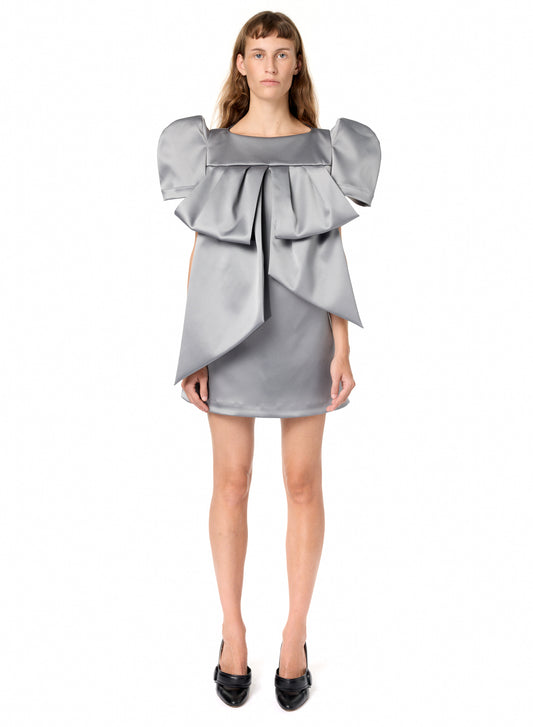 SATIN BOW DRESS