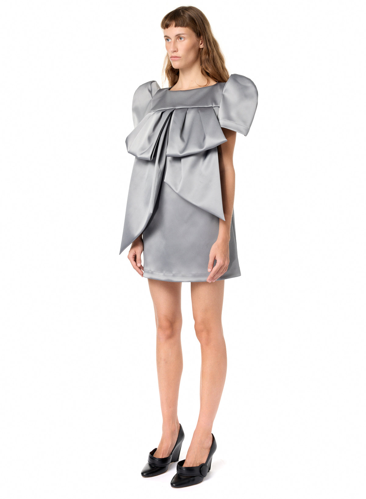 SATIN BOW DRESS
