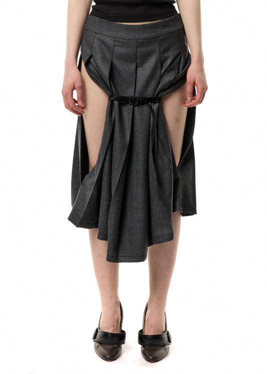 BELTED SKIRT