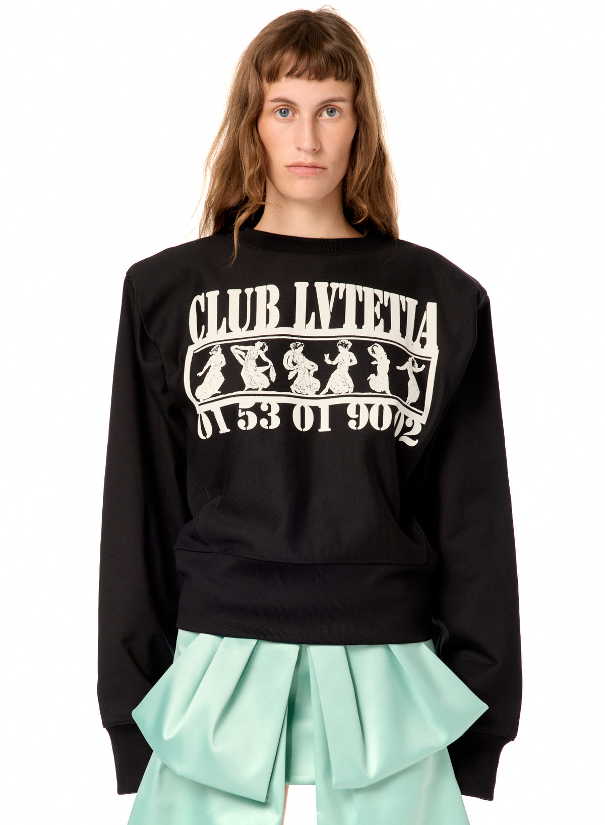 SHOULDER PAD SWEATSHIRT