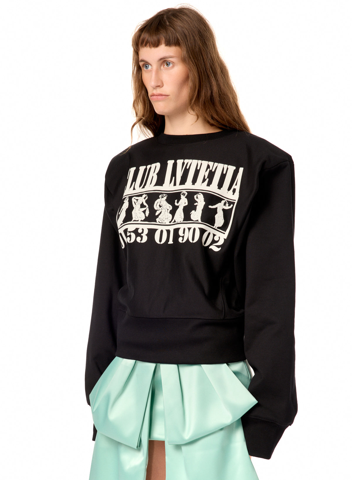 SHOULDER PAD SWEATSHIRT