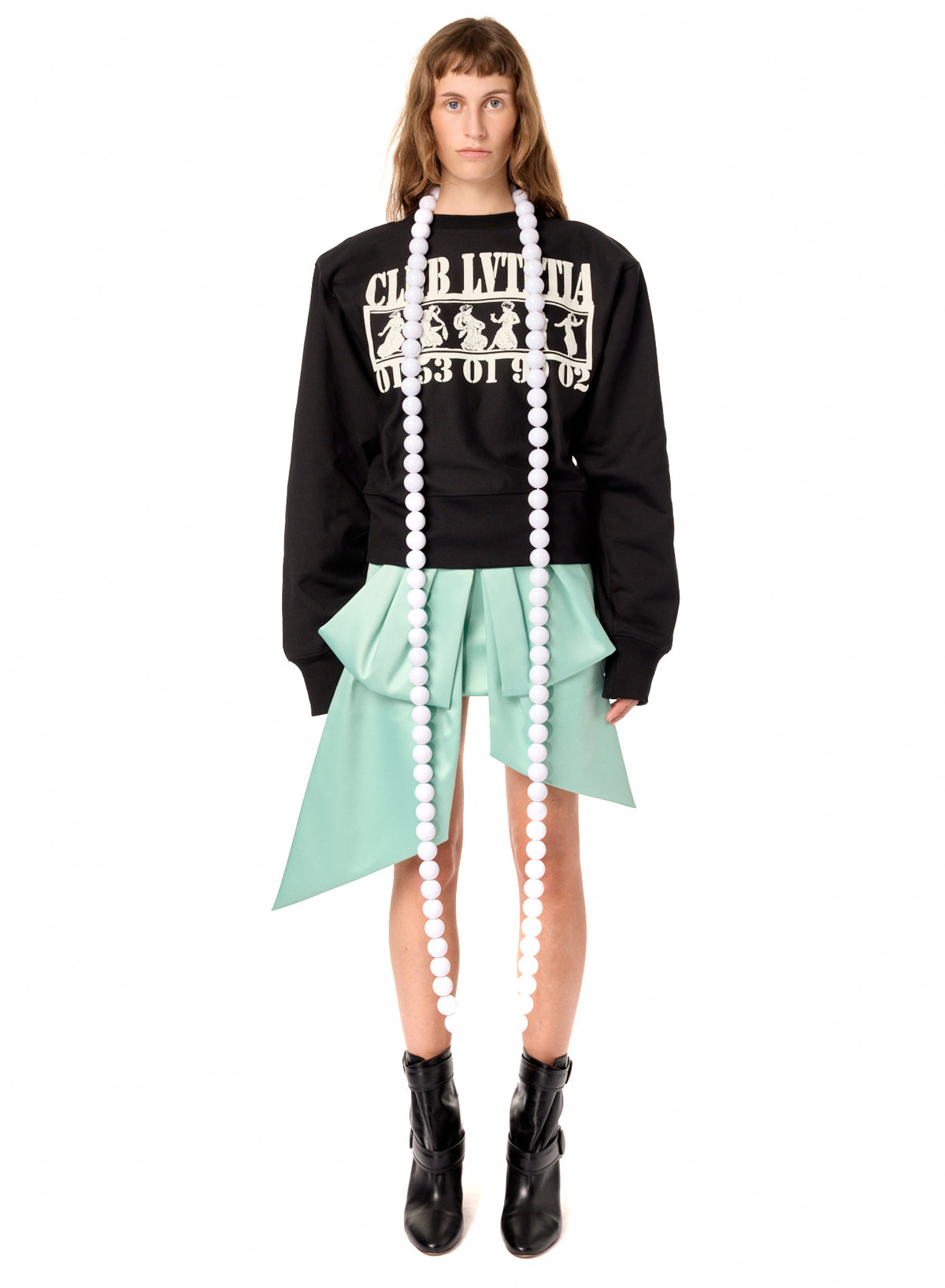SHOULDER PAD SWEATSHIRT